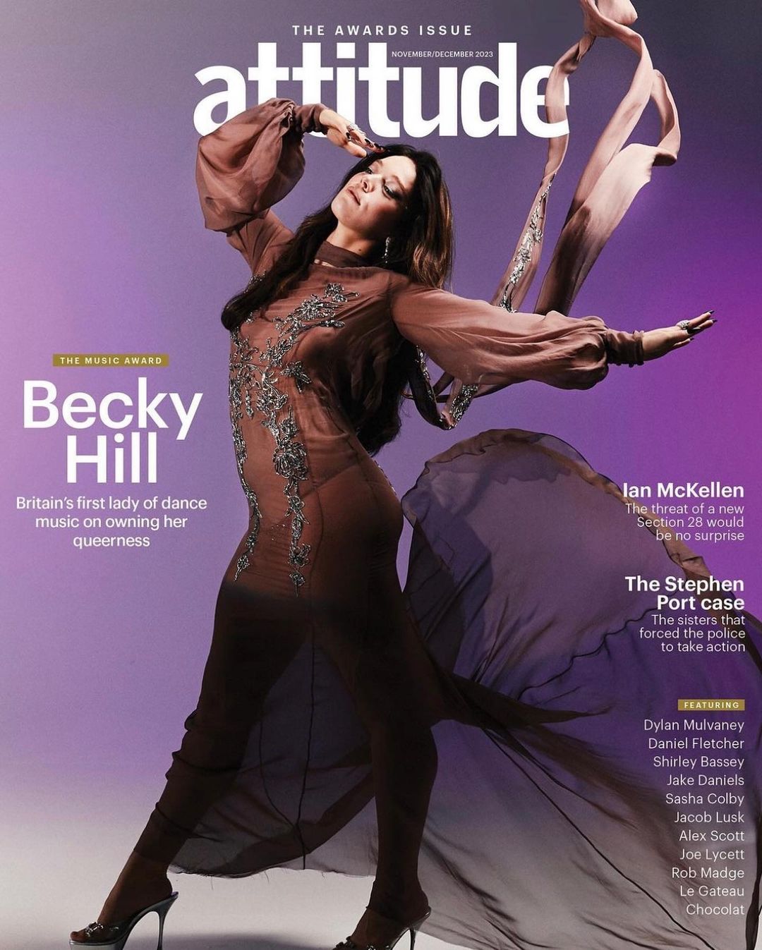 Becky Hill Debuts New Look for Attitude Mag Wearing A Baldy Lox Boutique Custom Wig